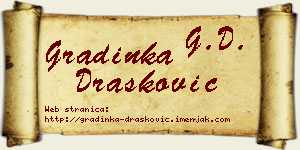 Gradinka Drašković vizit kartica